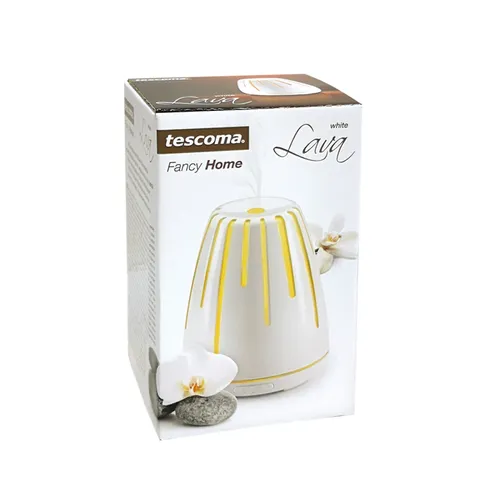 LAMPADA A ULTRASUONI PER ESSENZE, LAVA, BIANCA