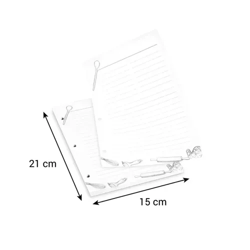 FOGLI PER RICETTARIO DI FAMIGLIA