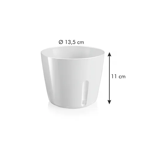 VASO PER PIANTE TONDO, BIANCO