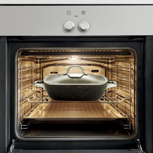 PADELLA FONDA QUADRATA CON COPERCHIO