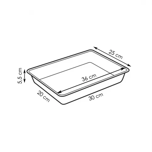 TEGLIA RETTANGOLARE CON COPERCHIO