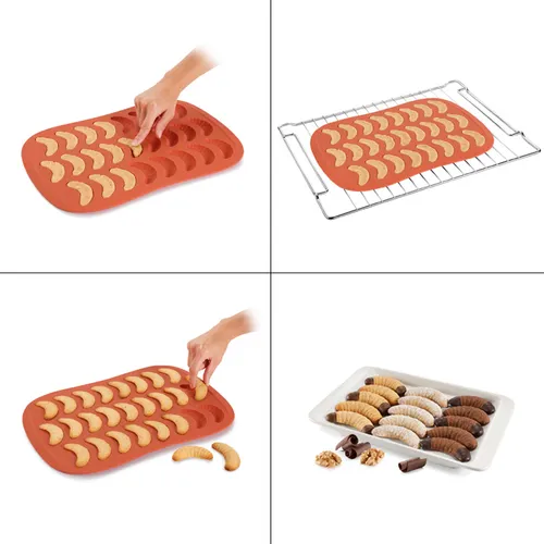 STAMPO PER DOLCETTI A FORMA DI MEZZALUNA