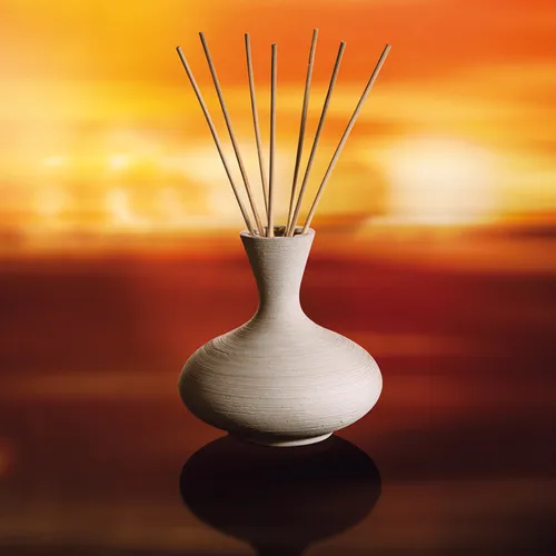 DIFFUSORE DI ESSENZE IN CERAMICA, OASIS, BIANCO