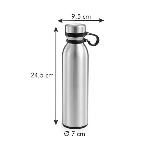 BOTTIGLIA TERMICA, ACCIAIO INOX, 0.5 L