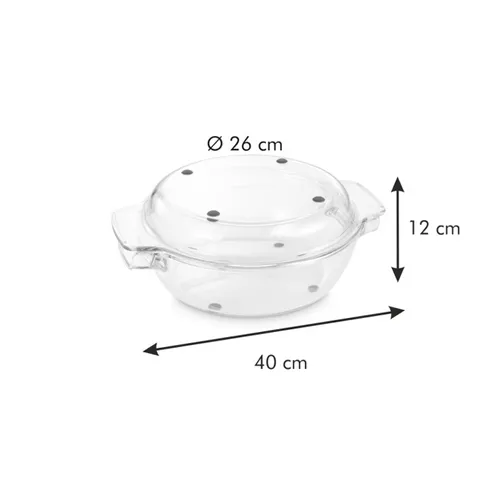 ROSTIERA TONDA CON COPERCHIO