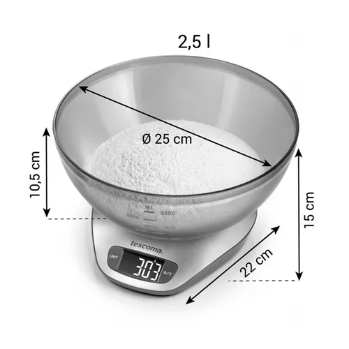 BILANCIA DIGITALE DA CUCINA 5 KG CON CIOTOLA