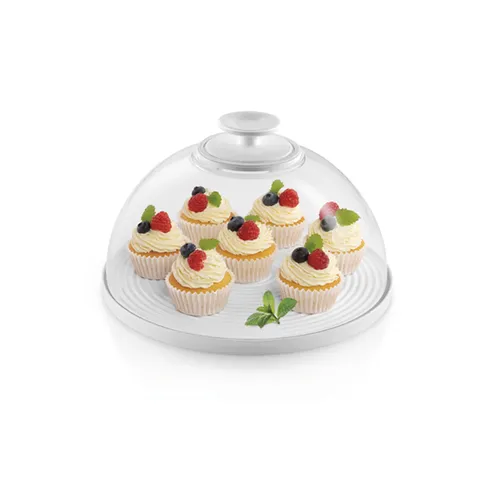 COPRIVIVANDE IN VETRO/CIOTOLA CON COPERCHIO