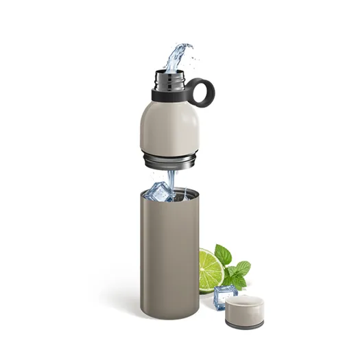 BOTTIGLIA TERMICA IN ACCIAIO INOX, 0.5 L, BICOLORE