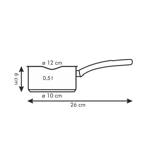 CASSERUOLA UN MANICO CON DOPPIO BECCUCCIO