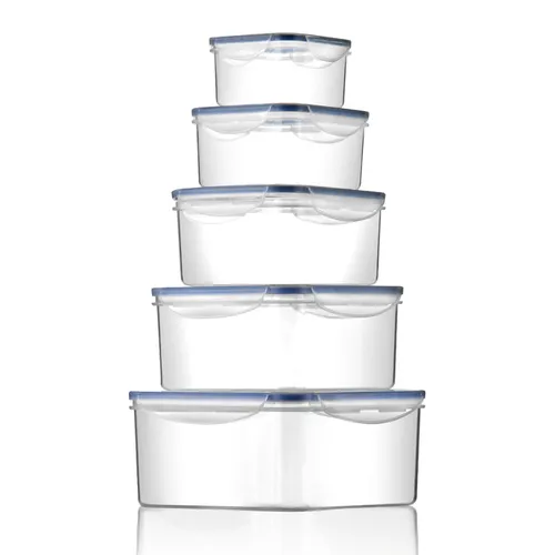 SET 5 CONTENITORI QUADRATI