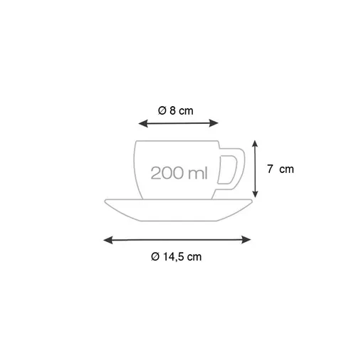 TAZZA CAPPUCCINO CON PIATTINO