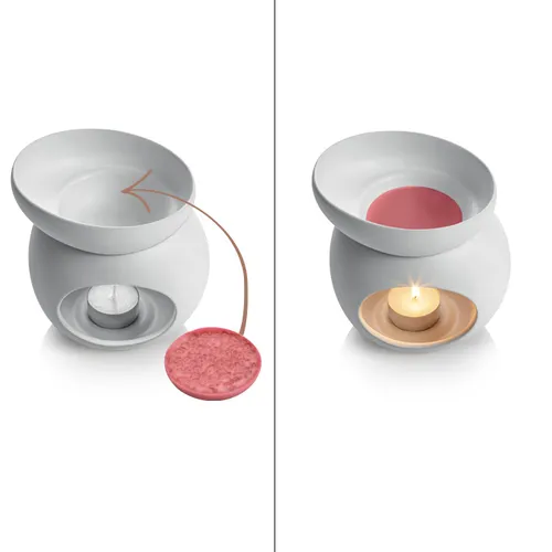 DIFFUSORE DI AROMI PER CIALDE PROFUMATE, STONES, GRIGIO