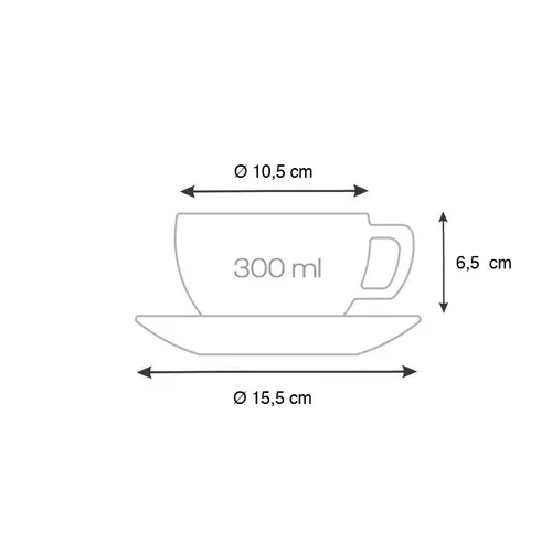 TAZZA COLAZIONE CON PIATTINO