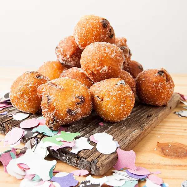 Castagnole con l'uvetta