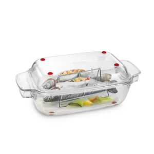 ROSTIERA RETTANGOLARE CON COPERCHIO