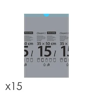 SACCHI PER RIFIUTI CON CHIUSURA A CORDONCINO, 15 L