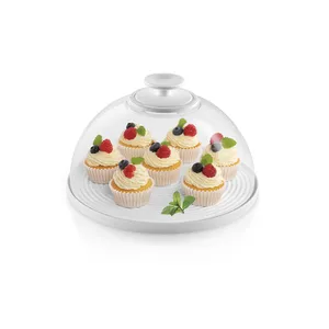 COPRIVIVANDE IN VETRO/CIOTOLA CON COPERCHIO