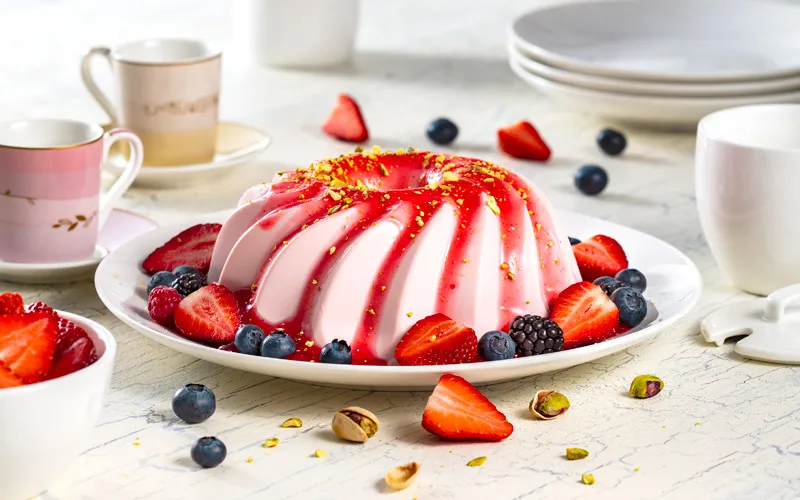 Panna cotta, budini e caramello